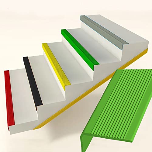 Treppenkantenprofil vinyl, PVC Winkelprofil Kunststoff Selbstklebend treppenprofil winkelprofil selbstklebend Kantenschutz Eckenschutz anti rutsch treppe Eckleiste Winkelleiste, Breite: 3 x 7 cm ( Col von Yofsza