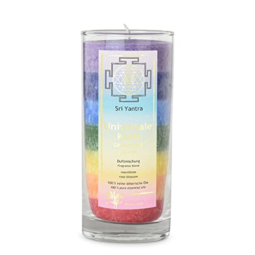 Yogabox Chakra Duftkerze Multicolor Sri Yantra ca. 14 cm - Duft: Rosenblüte Yogabox Chakra Duftkerze Multicolor Sri Yantra ca. 14 cm - Duft: Rosenblüte von Yogabox