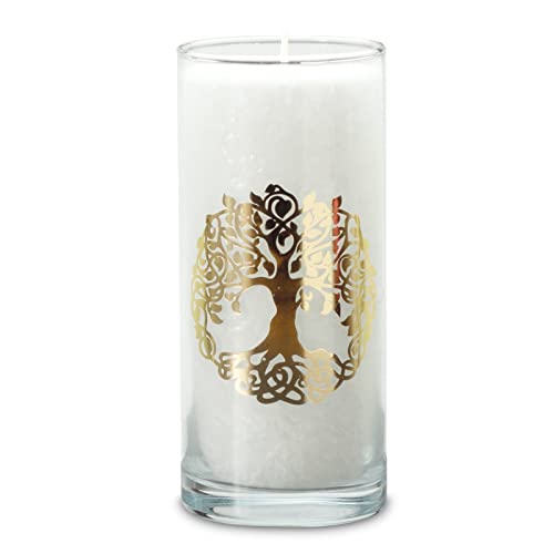 Yogabox MAGISCHE Kerze Weiß mit dem goldenen Etikett Baum des Lebens ca. 14 cm Yogabox MAGISCHE Kerze Weiß mit dem goldenen Etikett Baum des Lebens ca. 14 cm von Yogabox