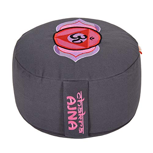 Yogabox Meditationskissen Glückssitz® Chakra, grau von Yogabox