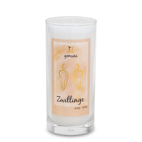Yogabox Sternzeichen Kerze Zwillinge ca. 14 cm - weiß Yogabox Sternzeichen Kerze Zwillinge ca. 14 cm - weiß von Yogabox