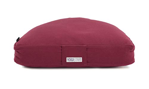 Yogistar Meditationskissen - Halbmond Bordeaux von Yogistar