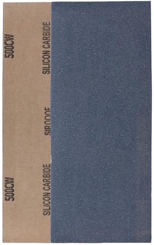 YoiYee Nass- und Trockenschleifpapier, Körnung 500, 23 x 9,5 cm, feine Schleifpapierrolle für Holz, Metall, Kunststoff, Glas, Stein und Wandschleifen, 10 Stück von YoiYee