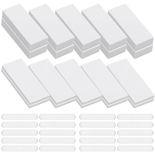40 Stück Abstandshalter Wand Selbstklebend, Silikon Transparent Möbel Stoßstange und Eva Schaum Kopfteil Stopper Bett Weiß, Möbelpuffer für Sofa, Schränke, Türen von Yoicn Lth