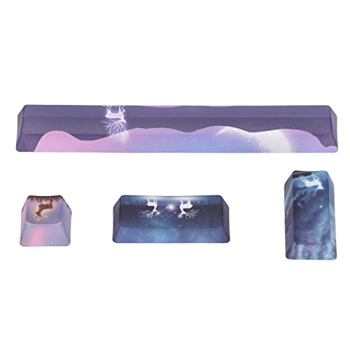 Yoidesu 4Pcs PTB Keycaps Set, Elk Pattern Design Space ESC Enter Numpad Enter Personality DIY Keycaps für Mechanische Tastaturen Yoidesu 4Pcs PTB Keycaps Set, Elk Pattern Design Space ESC Enter Numpad Enter Personality DIY Keycaps für Mechanische Tastaturen von Yoidesu