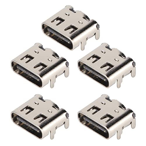 Ersatz-Ladeanschluss für Controller, Reparaturteil, USB-C-Adapter, Ladebuchse, 5 Stück Ersatz-Ladeanschluss für Controller, Reparaturteil, USB-C-Adapter, Ladebuchse, 5 Stück von Yoidesu