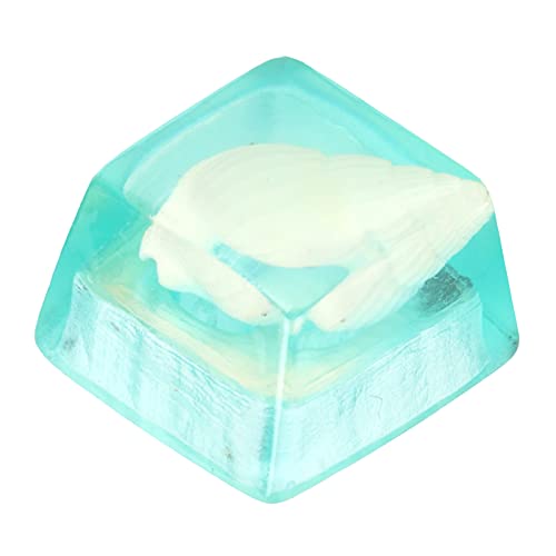 Yoidesu Resin Keycap, Artisan Keycap Handgefertigte Korrosionsbeständige Mechanische Universaltastaturzubehör(Blaue Muschel) von Yoidesu