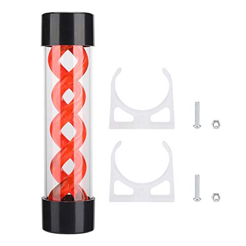 Yoidesu Wasserkühlungsbehälter G1/4 Gewinde T Virus zylindrischer Kühler für Computer Wasserkühlungssystem, 200 mm, Rot/Grün/Blau (Rot) von Yoidesu