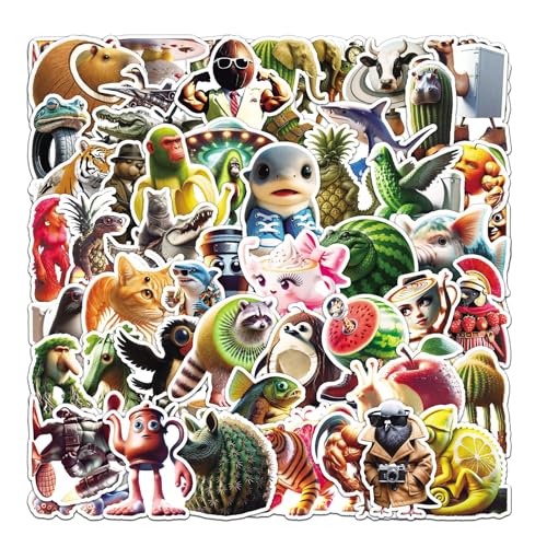 Yoimckay 50 Stück Aufkleber Italian Brainrot, Tung Tung Tung Sahur Stickers, Lustig Brainrot Figuren Vinyl Wasserdichte Aufkleber, DIY Sticker für Koffer, Computer, Wasserflaschen, für Teenager Kinder Yoimckay 50 Stück Aufkleber Italian Brainrot, Tung Tung Tung Sahur Stickers, Lustig Brainrot Figuren Vinyl Wasserdichte Aufkleber, DIY Sticker für Koffer, Computer, Wasserflaschen, für Teenager Kinder von Yoimckay