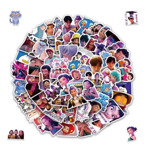 Yoimckay 60 Stück Kpop Hunters Aufkleber, Huntrix Merch Stickers, Anime Sticker Set, Wasserdicht Vinyl Aufkleber, Deko für Laptop, Auto, Koffer, Skateboard, für Kinder Teenager Erwachsene Yoimckay 60 Stück Kpop Hunters Aufkleber, Huntrix Merch Stickers, Anime Sticker Set, Wasserdicht Vinyl Aufkleber, Deko für Laptop, Auto, Koffer, Skateboard, für Kinder Teenager Erwachsene von Yoimckay
