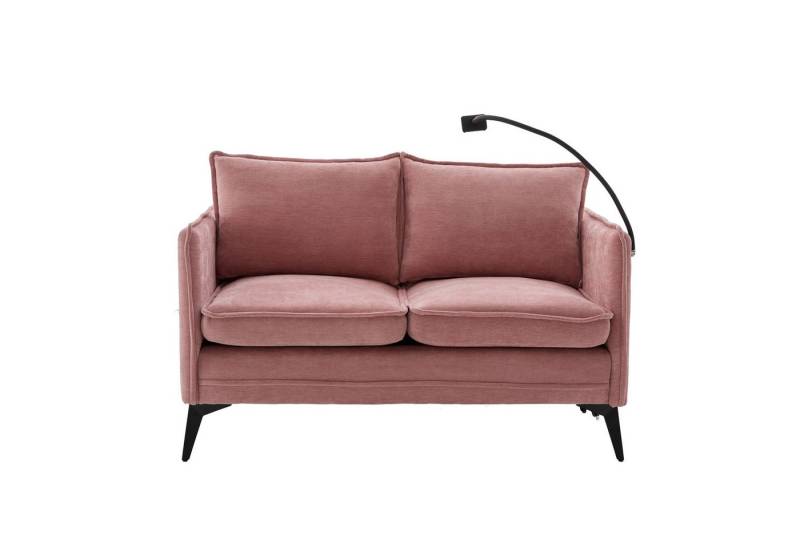 Yoimoimo 2-Sitzer mit Handyhalter & Staufach - Chenille-Stoff, Metallfüße, kompakt von Yoimoimo