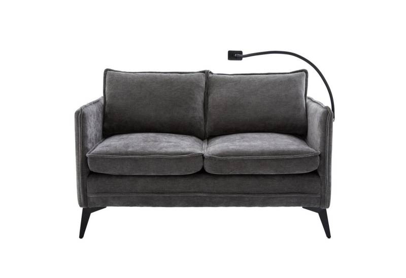 Yoimoimo 2-Sitzer mit Handyhalter & Staufach - Chenille-Stoff, Metallfüße, kompakt von Yoimoimo