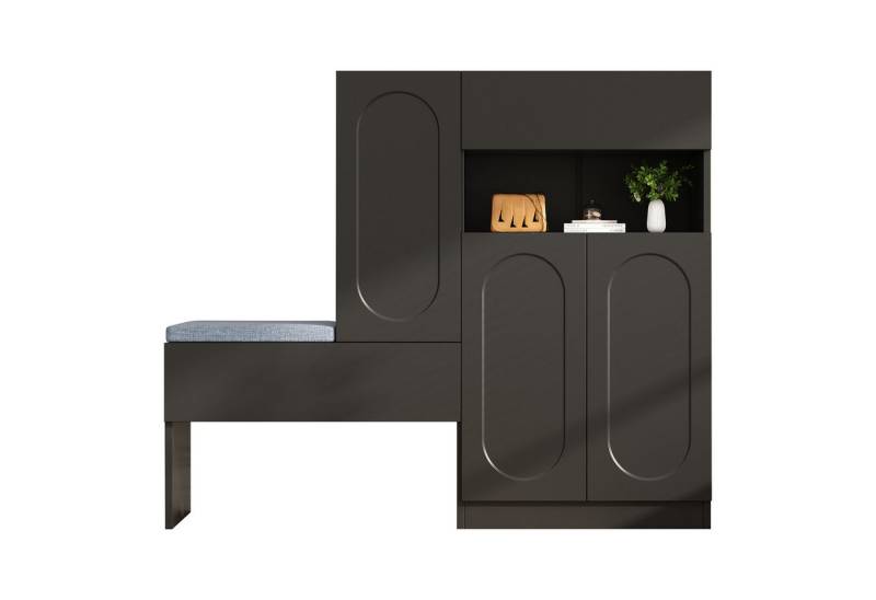 Yoimoimo Schuhschrank Schuhbank mit Sitzkissen - Schuhschrank 140cm, Verstellbare Regale Yoimoimo Schuhschrank Schuhbank mit Sitzkissen - Schuhschrank 140cm, Verstellbare Regale von Yoimoimo