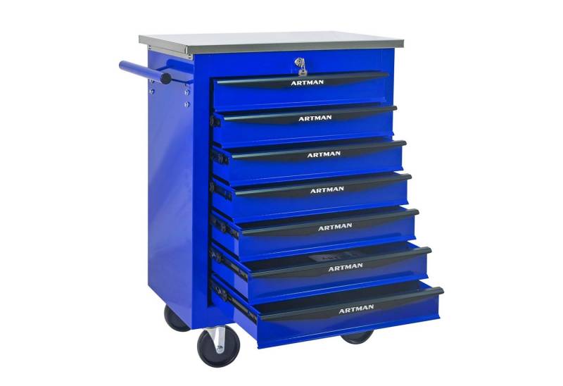 Yoimoimo Werkzeugwagen 2-7 Schubladen, mit Schloss & Lenkrollen - Für Garage & Werkstatt, Blau Yoimoimo Werkzeugwagen 2-7 Schubladen, mit Schloss & Lenkrollen - Für Garage & Werkstatt, Blau von Yoimoimo