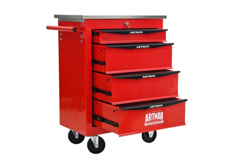 Yoimoimo Werkzeugwagen 2-7 Schubladen, mit Schloss & Lenkrollen - Für Garage & Werkstatt, Rot Yoimoimo Werkzeugwagen 2-7 Schubladen, mit Schloss & Lenkrollen - Für Garage & Werkstatt, Rot von Yoimoimo
