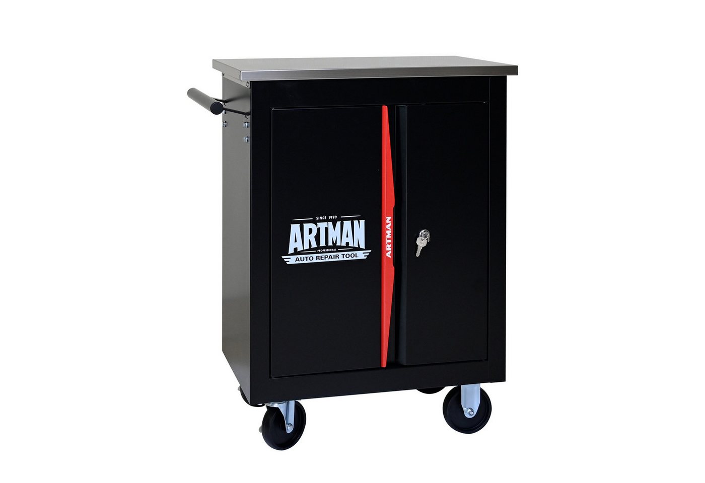 Yoimoimo Werkzeugwagen 2-7 Schubladen, mit Schloss & Lenkrollen - Für Garage & Werkstatt, Schwarz von Yoimoimo