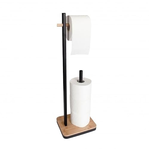 Yoka Home - Toilettenpapierhalter Stehend - Klopapierhalter Toilettenpapierständer Klopapierständer für 4 Ersatzrollen Klorollenhalter aus Metall - Schwarz Yoka Home - Toilettenpapierhalter Stehend - Klopapierhalter Toilettenpapierständer Klopapierständer für 4 Ersatzrollen Klorollenhalter aus Metall - Schwarz von Yoka Home