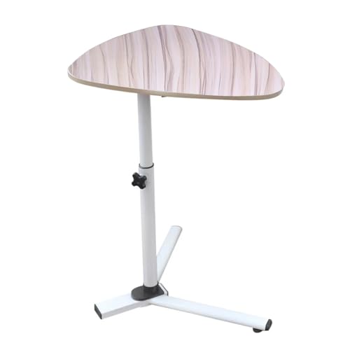 Höhenverstellbarer Dreieck-Beistelltisch, max. Tragkraft, 59 x 48 x 90 cm, um 360 Grad drehbarer Nachttisch für Couch, Sofa oder Laptop-Schreibtisch, Weiß Höhenverstellbarer Dreieck-Beistelltisch, max. Tragkraft, 59 x 48 x 90 cm, um 360 Grad drehbarer Nachttisch für Couch, Sofa oder Laptop-Schreibtisch, Weiß von Yokawe