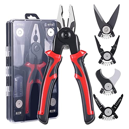 Yokomu Kit D'Outils Polyvalent 5 en 1 Outils et Amélioration de L'Habitat en Métal avec Pince Linesman, Pince à Dénuder, Outils de Sertissage, Cisaille à Tôle Yokomu Kit D'Outils Polyvalent 5 en 1 Outils et Amélioration de L'Habitat en Métal avec Pince Linesman, Pince à Dénuder, Outils de Sertissage, Cisaille à Tôle von Yokomu