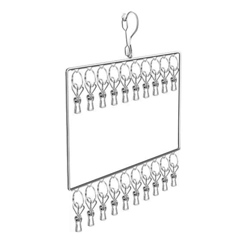 Yokomu Multi-Clip-Aufhänger Aus Edelstahl, Schwertaufhänger, Multifunktions-Unterwäschetrockner Yokomu Multi-Clip-Aufhänger Aus Edelstahl, Schwertaufhänger, Multifunktions-Unterwäschetrockner von Yokomu