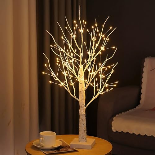 Yokqexz LED-Birkenbaumlicht, 144 LEDs, Batteriebetrieben, USB-betrieben, Mit Timerfunktion, for Weihnachtsfeier, Heimdekoration, Innen- Und Außendekoration, Warmweiß Yokqexz LED-Birkenbaumlicht, 144 LEDs, Batteriebetrieben, USB-betrieben, Mit Timerfunktion, for Weihnachtsfeier, Heimdekoration, Innen- Und Außendekoration, Warmweiß von Yokqexz