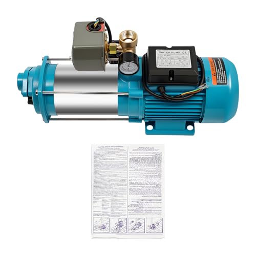 Kreiselpumpe Wasserpumpe Gartenpumpe Wasserwerk Edelstahl Jetpumpe Hauswasserwerk mit Schaltautomatik Druckschalter 1300 Watt 4000 L/h 9,8bar Kreiselpumpe Wasserpumpe Gartenpumpe Wasserwerk Edelstahl Jetpumpe Hauswasserwerk mit Schaltautomatik Druckschalter 1300 Watt 4000 L/h 9,8bar von Yolancity