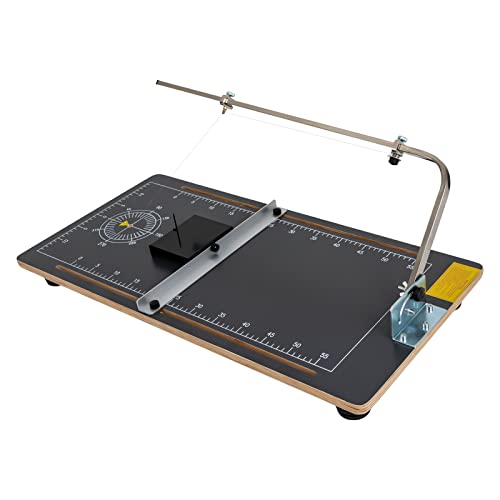 Styroporschneider Styropor Schneidegerät Heißdrahtschneider, Regelbare Temperatur, Einstellbare Halterung, Elektrischer Heizdraht Durchmesser 0.2mm, 220V, Schwarz von Yolancity