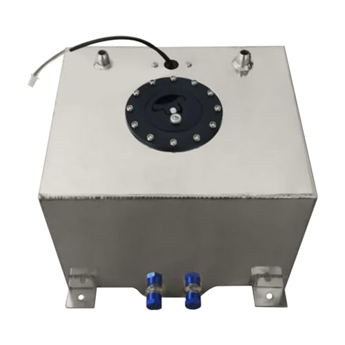 Yolancity 20Liter Benzintank Bootstank Treibstofftank Aluminium Kraftstofftank Motorsport Benzintanks Renntank mit Ölstandsensor,für Racing SUV Auto von Yolancity