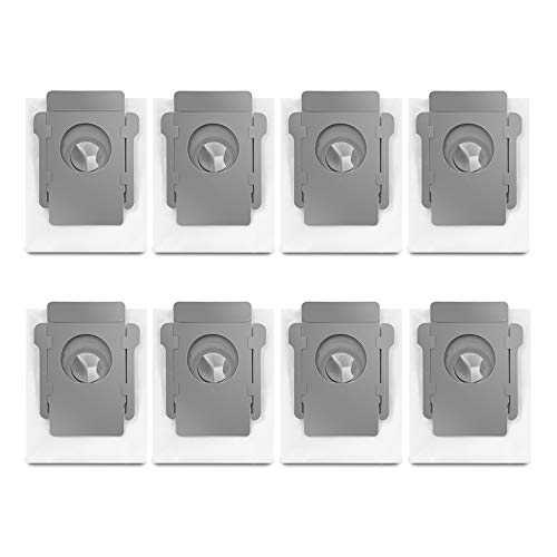 8 Stück Ersatz Staubbeutel Staubsaugerbeutel für iRobot Roomba i7 i7+ / i7 Plus E5 E6 E7 Staubsauger, Automatische Absaugstaion Beutel Ersatzteile Zubehör Kit für Clean Base Modellen von Yolando