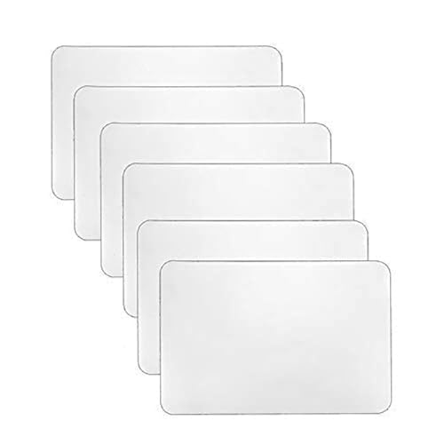 YoleShy 6 Stück Kunststoff Platzdeckchen hitzebeständig waschbar Tischmatten für Esszimmer, Küche (43,2 x 27,9 cm) von YoleShy