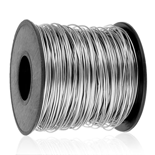 1 Rolle 304 Edelstahl Draht 0,6mm x80m Edelstahl Basteldraht Silber Draht Stainless Federstahldraht für Schmuckherstellung Heimwerken Basteln 1 Rolle 304 Edelstahl Draht 0,6mm x80m Edelstahl Basteldraht Silber Draht Stainless Federstahldraht für Schmuckherstellung Heimwerken Basteln von Yolev