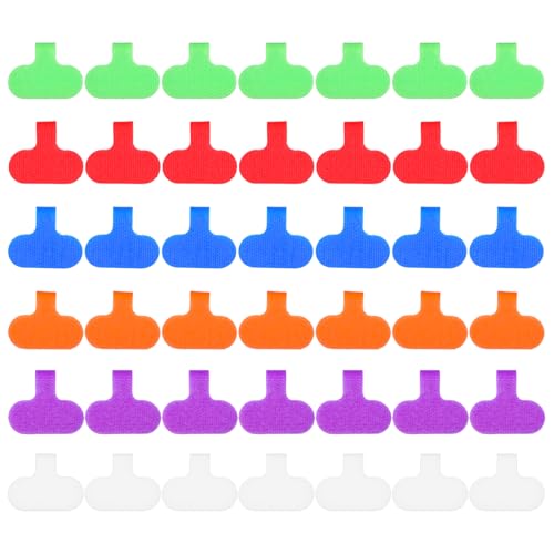 42 Stück Kabeletiketten Kabelbeschriftung mit Klettverschluss Kabelbinder Wiederverwendbar Beschreibbare Kabel Beschriftung Nylon Kabelmarkierung zum Identifizieren Gruppieren von Drähten (6 Farben) 42 Stück Kabeletiketten Kabelbeschriftung mit Klettverschluss Kabelbinder Wiederverwendbar Beschreibbare Kabel Beschriftung Nylon Kabelmarkierung zum Identifizieren Gruppieren von Drähten (6 Farben) von Yolev