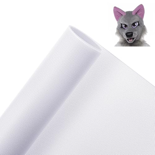 Custom Fursuit Eye Mesh 1m×30cm Weiß Sublimiertes PVC-Netz Plastik Mesh Weich Wasserdichtes Bedruckbares Netz für Furries Cosplay Requisiten Fursuits Custom Fursuit Eye Mesh 1m×30cm Weiß Sublimiertes PVC-Netz Plastik Mesh Weich Wasserdichtes Bedruckbares Netz für Furries Cosplay Requisiten Fursuits von Yolev