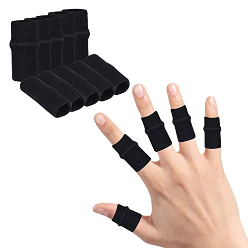 10 Stück Fingerschutz Elastische Fingerschützer Kompressionsunterstützung Fingerbandagen Fingerschiene zur Schmerzlinderung Arthritis 10 Stück Fingerschutz Elastische Fingerschützer Kompressionsunterstützung Fingerbandagen Fingerschiene zur Schmerzlinderung Arthritis von Yolev