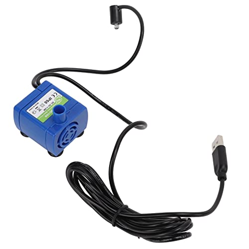 Haustier-Springbrunnenpumpe, USB-betriebener Ersatzmotor, Edelstahl-Konstruktion, mit LED-Licht, blaue Farbe, ultra-leises Design durch einzigartige Motortechnologie Haustier-Springbrunnenpumpe, USB-betriebener Ersatzmotor, Edelstahl-Konstruktion, mit LED-Licht, blaue Farbe, ultra-leises Design durch einzigartige Motortechnologie von YolieraArt