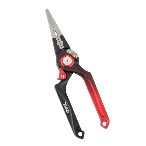 YolieraArt 1065 Aluminiumlegierung Angelzange, selbstsichernder geflochtener Schnurschneider, Fischköderentferner-Werkzeug, schneidet 8 Stränge PE-Nylon-Karbonschnur, mit Anti-Verlust-Seil und YolieraArt 1065 Aluminiumlegierung Angelzange, selbstsichernder geflochtener Schnurschneider, Fischköderentferner-Werkzeug, schneidet 8 Stränge PE-Nylon-Karbonschnur, mit Anti-Verlust-Seil und von YolieraArt