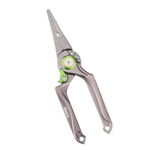 YolieraArt 1065 Angelzange aus Aluminiumlegierung, selbstsichernder geflochtener Schnurschneider, Fischköderentferner-Werkzeug, schneidet 8 Stränge PE-Nylon-Karbonschnur, mit Anti-Verlust-Seil und YolieraArt 1065 Angelzange aus Aluminiumlegierung, selbstsichernder geflochtener Schnurschneider, Fischköderentferner-Werkzeug, schneidet 8 Stränge PE-Nylon-Karbonschnur, mit Anti-Verlust-Seil und von YolieraArt