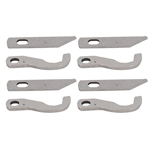 YolieraArt 8-teiliges Overlock-Messer-Set, Metall-Overlock-Klinge für Nähmaschine, kompatibel mit 925D 929D 935D 1034D PL1500 oberes unteres Messer XB0563001 X77683001 für den Haushalt von YolieraArt