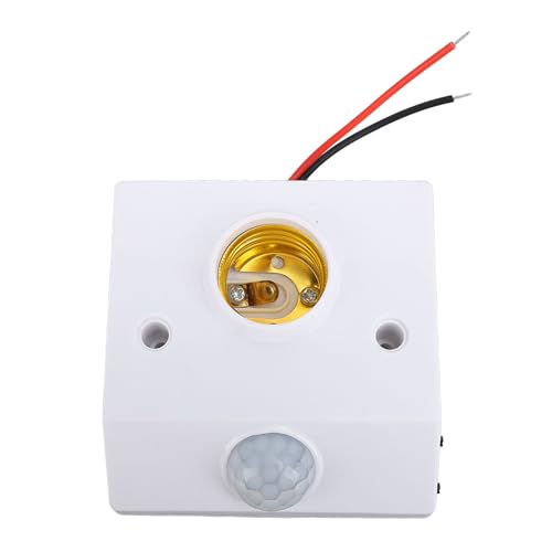 YolieraArt E27 Bewegungsmelder-Lichtsockel, IR-Sensorschalter, einstellbare Verzögerung, ABS-Material, 85-265 V, für Innen- und Außenbereich, wie Korridor, Keller YolieraArt E27 Bewegungsmelder-Lichtsockel, IR-Sensorschalter, einstellbare Verzögerung, ABS-Material, 85-265 V, für Innen- und Außenbereich, wie Korridor, Keller von YolieraArt