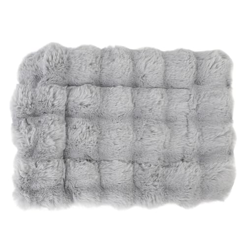 YolieraArt Flauschige Haustierbettmatte, ultraweiche Plüsch-Schlafmatte, verdickte warme Haustierunterlage für Herbst und Winter, bequeme Hundehüttenmatte für Hunde, Katzen, kleine Haustiere, (M) von YolieraArt