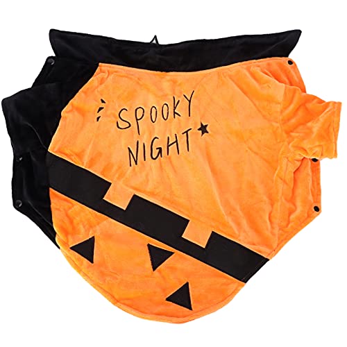 YolieraArt Fledermaus-Design Haustierkostüm, Halloween-Hundekleidung, maschinenwaschbar, Polyester, verstellbare Haustierbekleidung (M) von YolieraArt