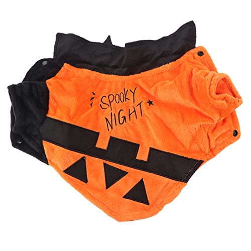 YolieraArt Fledermaus-Design Haustierkostüm, Halloween-Hundekleidung, maschinenwaschbar, Polyester, verstellbare Haustierbekleidung (S) von YolieraArt