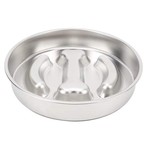 YolieraArt Futternapf aus 304 Edelstahl, 2 Tassen, Kapazität 4 mm, rutschfeste Silikonbasis, für kleine, mittelgroße und große Haustiere, Hunde und Katzen, langsames Füttern, leicht zu reinigen YolieraArt Futternapf aus 304 Edelstahl, 2 Tassen, Kapazität 4 mm, rutschfeste Silikonbasis, für kleine, mittelgroße und große Haustiere, Hunde und Katzen, langsames Füttern, leicht zu reinigen von YolieraArt