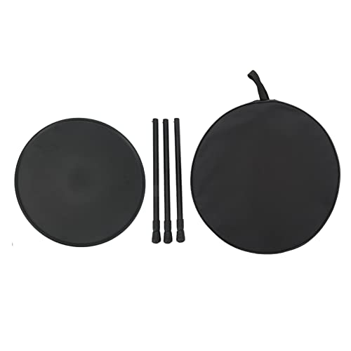 YolieraArt Höhenverstellbarer runder Klapptisch, Aluminiumlegierung, tragbarer Campingtisch mit dreieckiger Halterung für Picknick, Wohnmobil, Reisen von YolieraArt