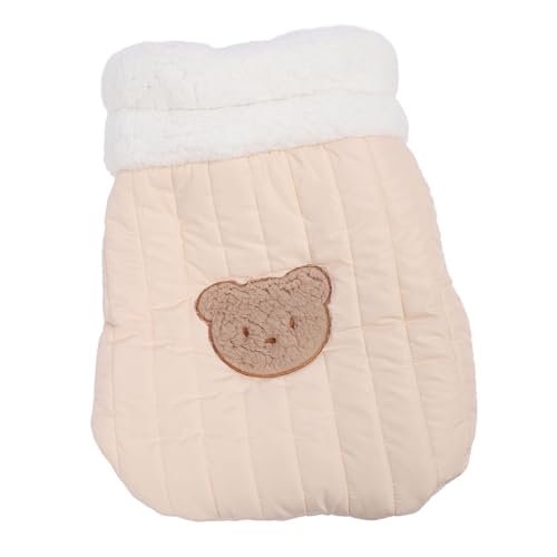 YolieraArt Katzen-Winterschlafsack, PP-Baumwolle, warm, gemütlich, Katzenbett, halbgeschlossene Höhle, Taschen-Design, für Innenkatzen, Kätzchen, Hunde, Haustierschlafbett (L) von YolieraArt