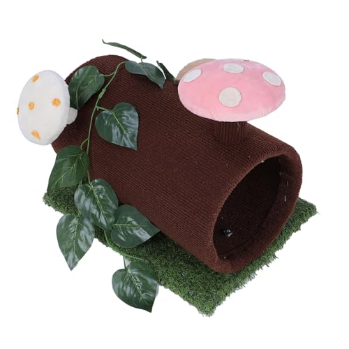YolieraArt Katzenklettergerüst mit Sisalkratzer, Katzentunnelbaumloch, Kratzball, multifunktional, Spanplatte Samt PP Baumwolle, einfache Montage, Innenbereich für Katzen von YolieraArt