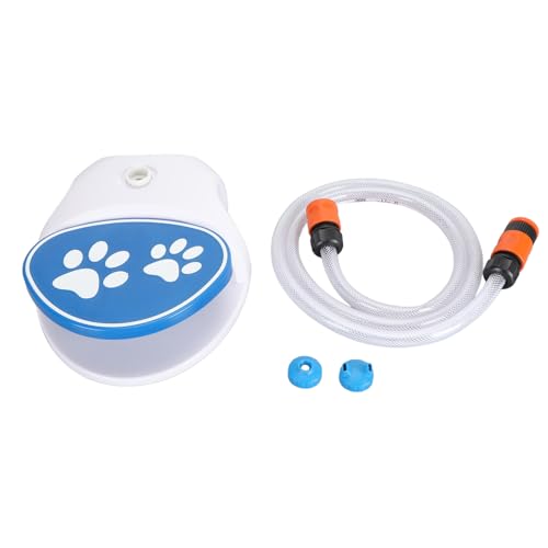 YolieraArt Outdoor-Wasserbrunnen für Hunde, Krallenaktivierter Step-On-Haustier-Wasserspender, robuster Kunststoff-Hunde-Sprinkler-Trink-Futterspender mit Schlauch, Anschluss an Outdoor-Wasserhahn YolieraArt Outdoor-Wasserbrunnen für Hunde, Krallenaktivierter Step-On-Haustier-Wasserspender, robuster Kunststoff-Hunde-Sprinkler-Trink-Futterspender mit Schlauch, Anschluss an Outdoor-Wasserhahn von YolieraArt