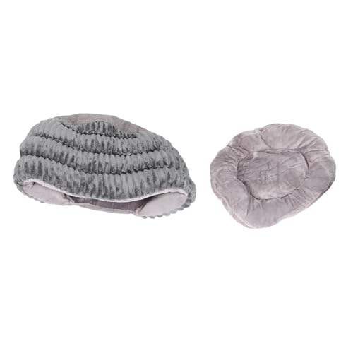 YolieraArt Slipper-Katzenbett, halbgeschlossen, Samt, warmes Haustierbett, verdickt, für Katzen, kleine Hunde, abnehmbar, leicht zu reinigen, geräumiger, gemütlicher Unterschlupf von YolieraArt