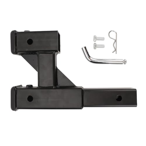 YolieraArt Trailer Hitch Riser, 2in Hitch Extender Adapter with 9.65in Extension, Double Hook Receiver for Car SUV Pickup Truck RV, Black Steel Construction YolieraArt Trailer Hitch Riser, 2in Hitch Extender Adapter with 9.65in Extension, Double Hook Receiver for Car SUV Pickup Truck RV, Black Steel Construction von YolieraArt