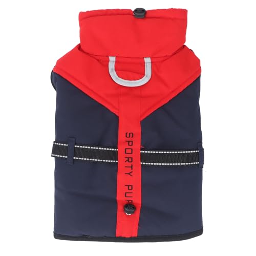 YolieraArt Warmer Hundemantel, wasserabweisend, verstellbare Passform, sichere reflektierende Streifen, für kaltes Wetter, Weste für den Winter, Größe M von YolieraArt